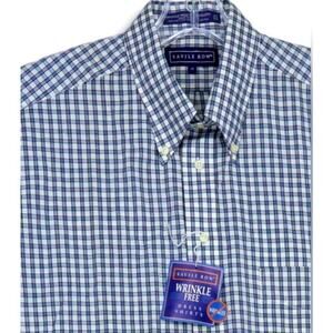 Savile Row wrinkle free broadcloth dress shirt NWT size 17